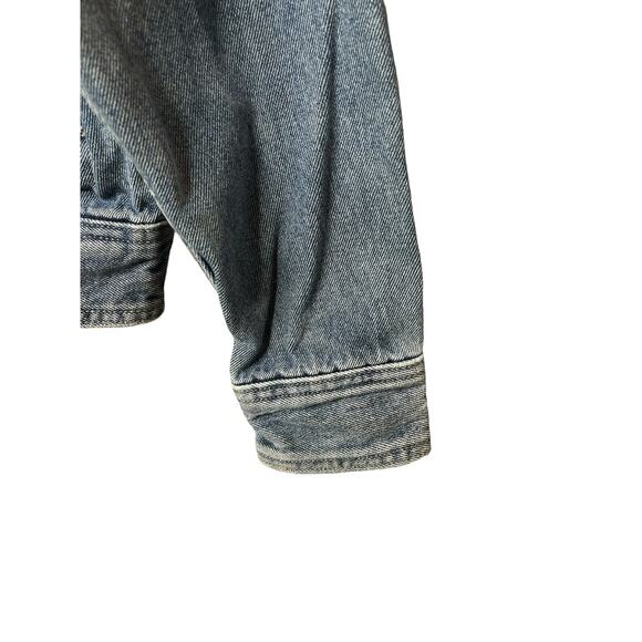 Vintage Harley Davidson Motorcycle Big Logo Denim Jacket Size M - Picture 10 of 16